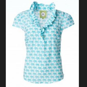 Elizabeth McKay elephant blouse